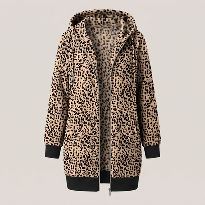 ROSAMUND COSY ZIP HOODIE COAT