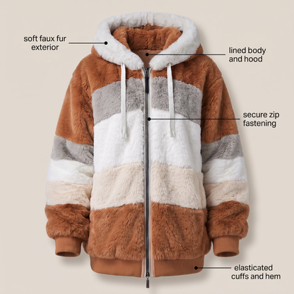 HAVENMERE FUZZY HOODED JACKET