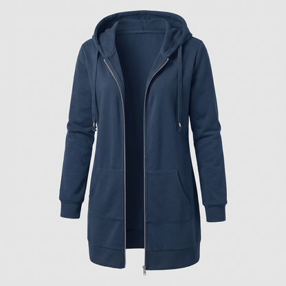 ROSAMUND COSY ZIP HOODIE COAT