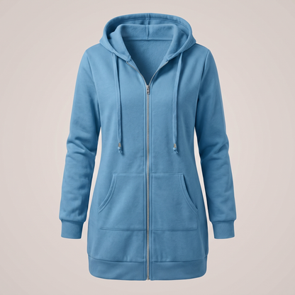 ROSAMUND COSY ZIP HOODIE COAT