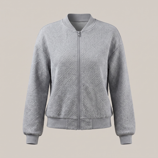 EVELYN STATEMENT CHEVRON JACKET