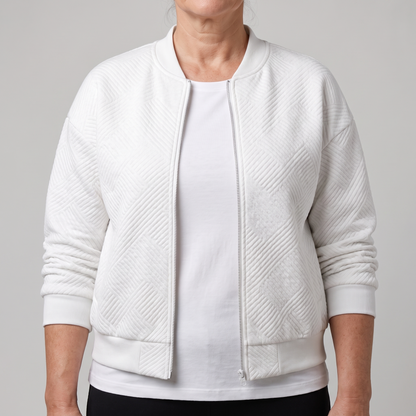 EVELYN STATEMENT CHEVRON JACKET