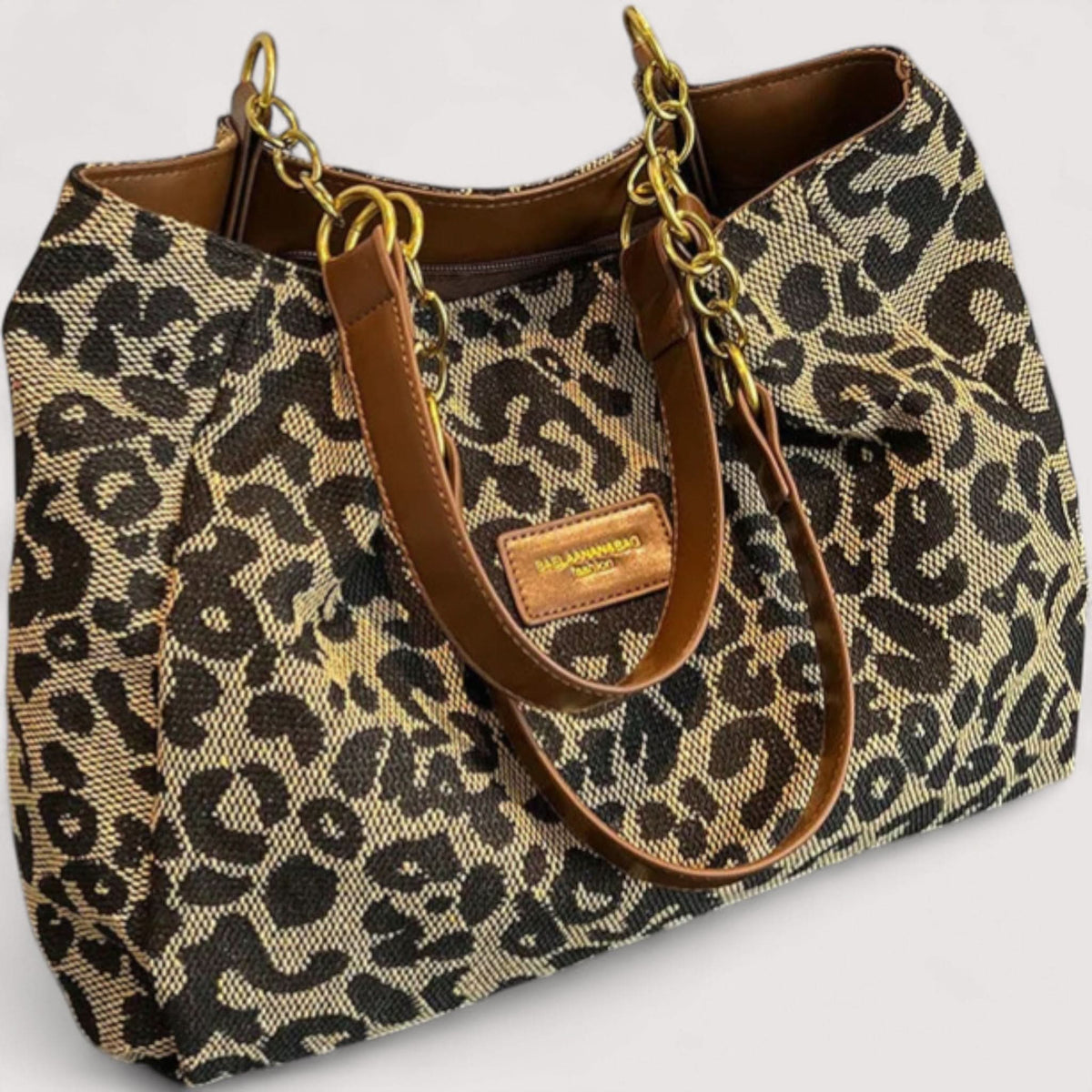 AGNES™ LEOPARD CANVAS BAG