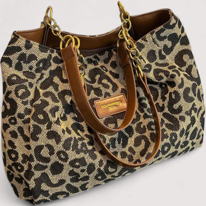AGNES™ LEOPARD CANVAS BAG