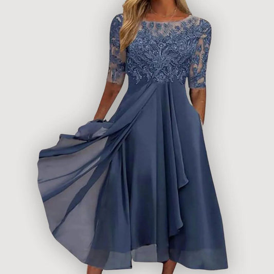 ELARA SOFT FLOW CHIFFON DRESS