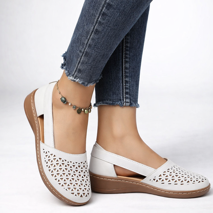 MIRENA GRACE LEATHER FLATS