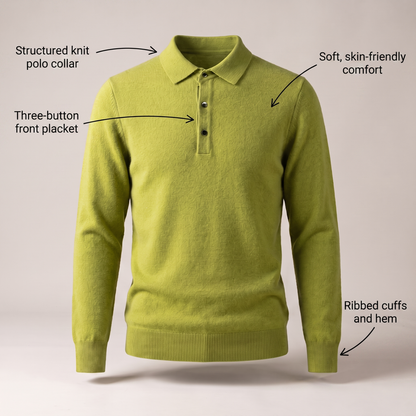 WINDSOR REFINED POLO JUMPER