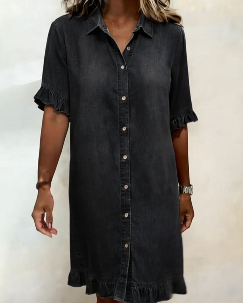 ROSAMERE FLATTERING DENIM DRESS