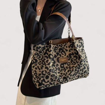 AGNES™ LEOPARD CANVAS BAG