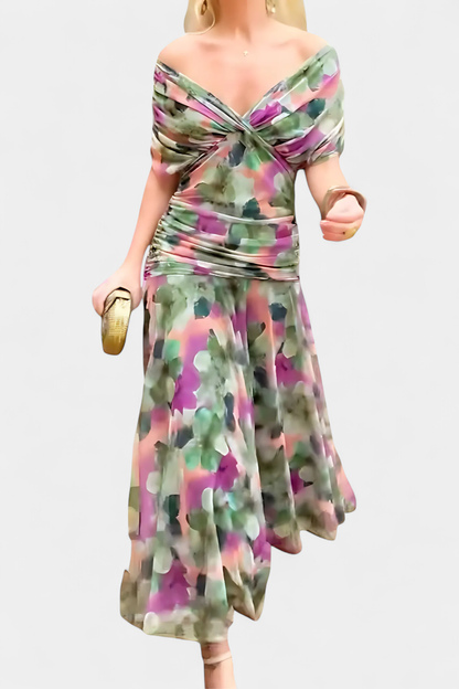 VALENTINA WILDFLOWER V-DRESS