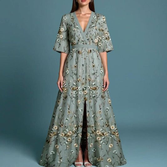 MARISA ELEGANT FLORAL DRESS
