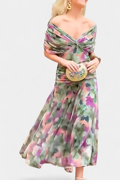 VALENTINA WILDFLOWER V-DRESS