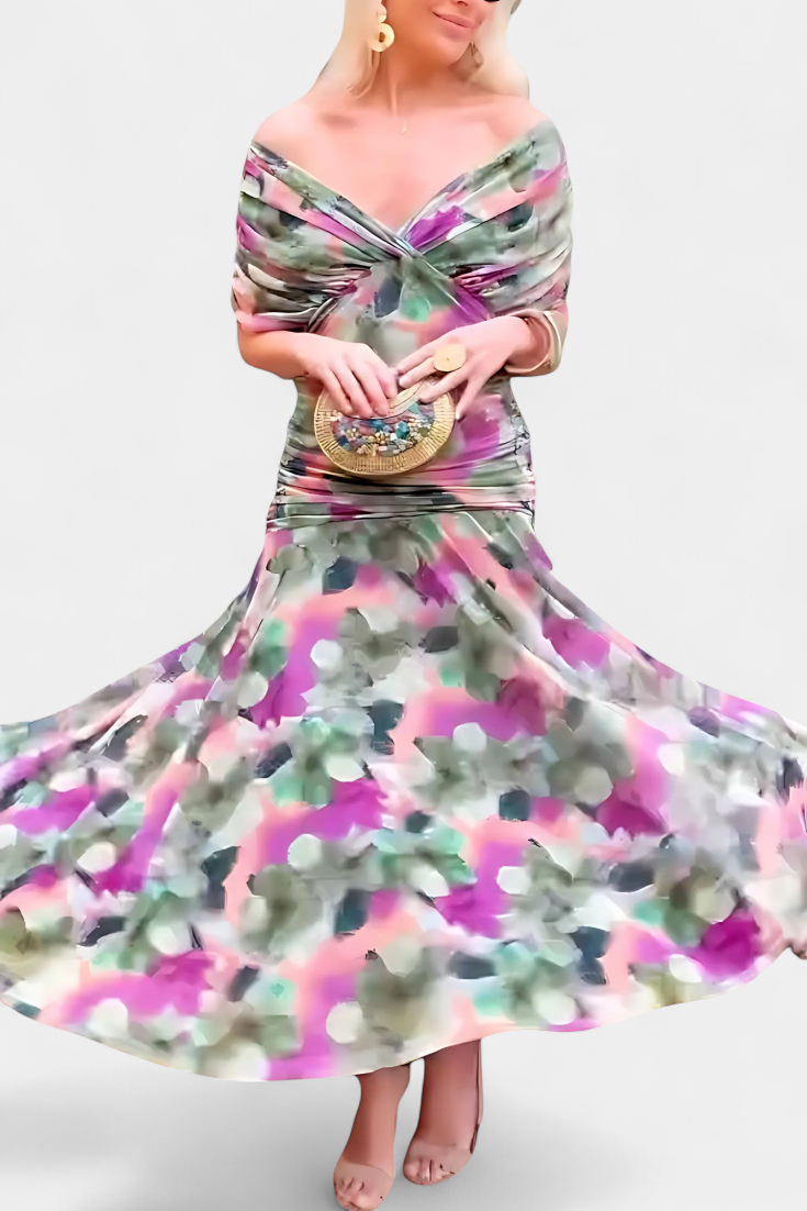VALENTINA WILDFLOWER V-DRESS