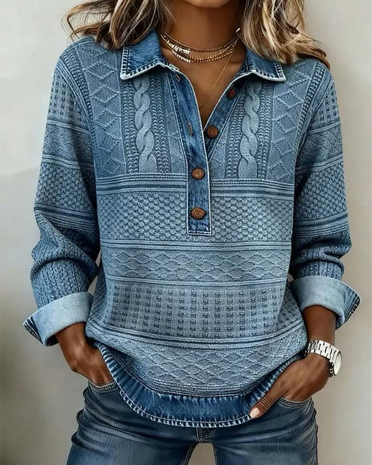NIVELLE MODERN HALF-BUTTON SWEATER