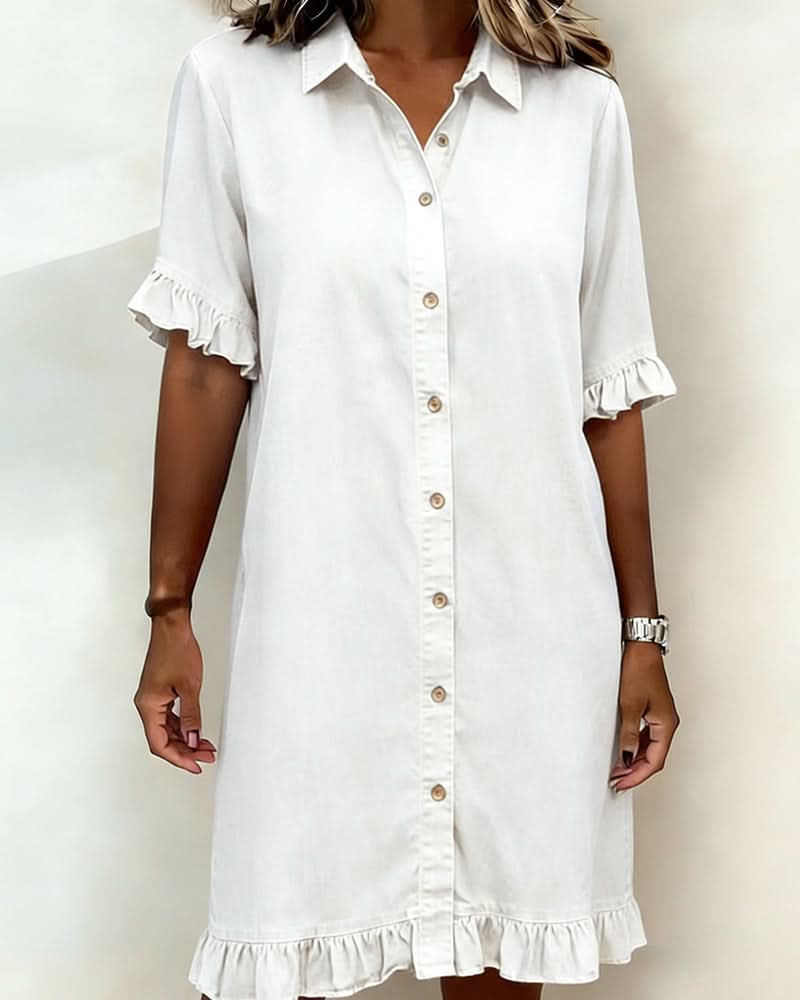 ROSAMERE FLATTERING DENIM DRESS