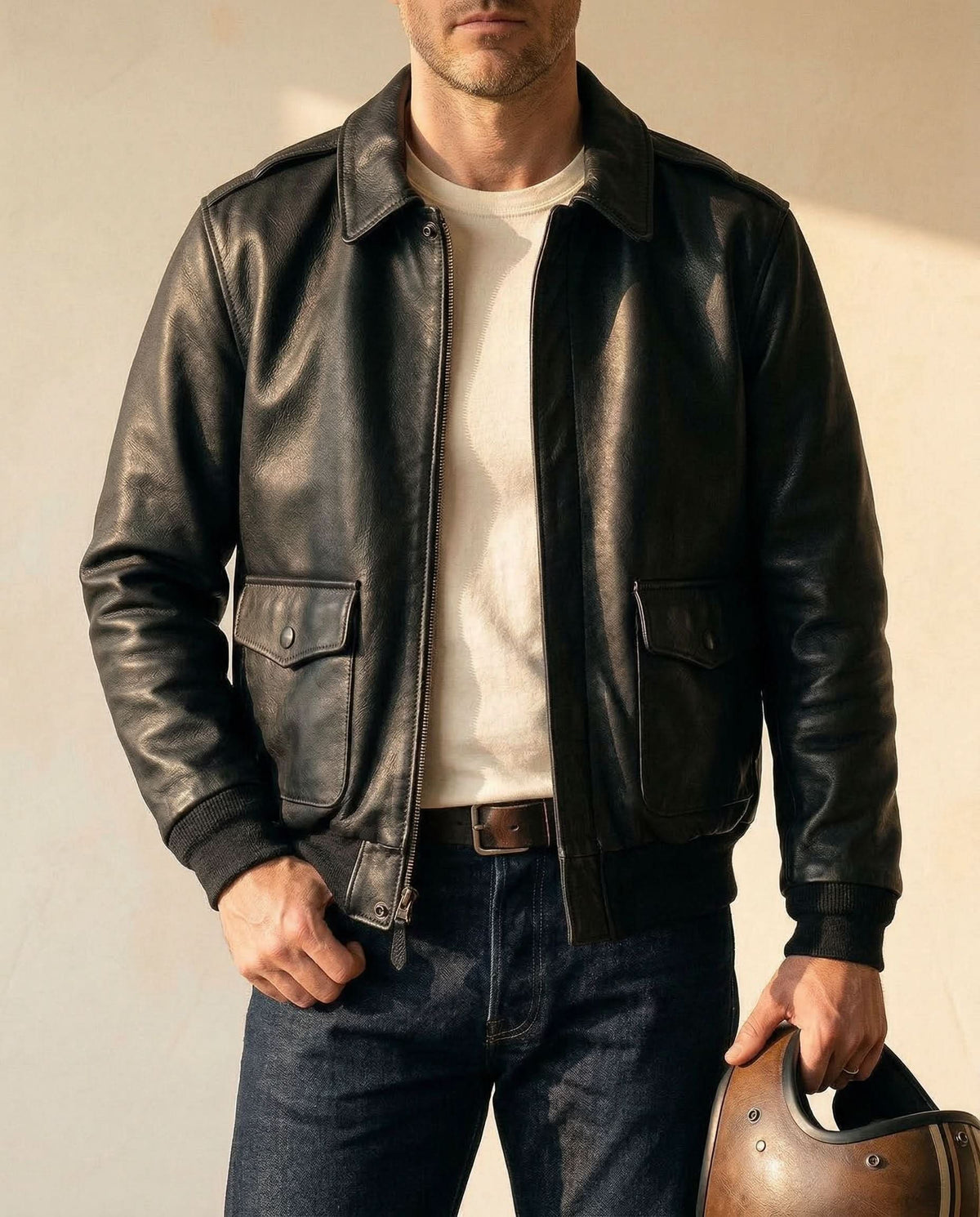 LEONARD TIMELESS LEATHER JACKET