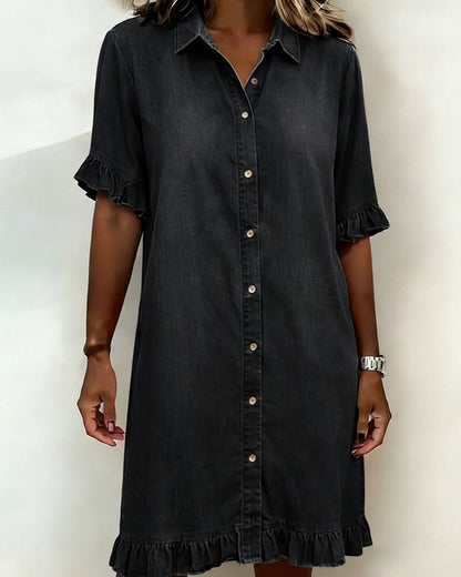 ROSAMERE FLATTERING DENIM DRESS
