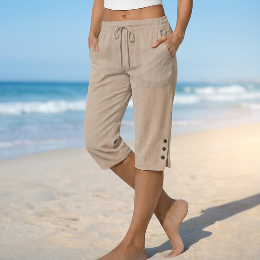 LANGPORT CALF-LENGTH CAPRI TROUSERS