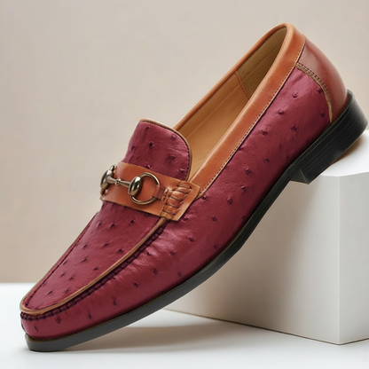 ORVANI COWHIDE LEATHER LOAFERS