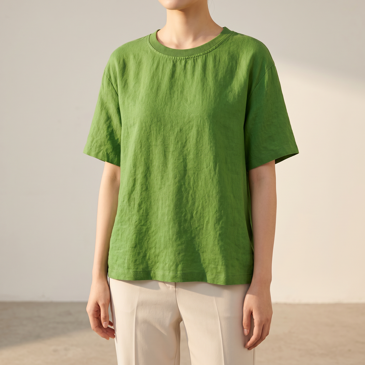 MARGARET RELAXED LINEN TEE
