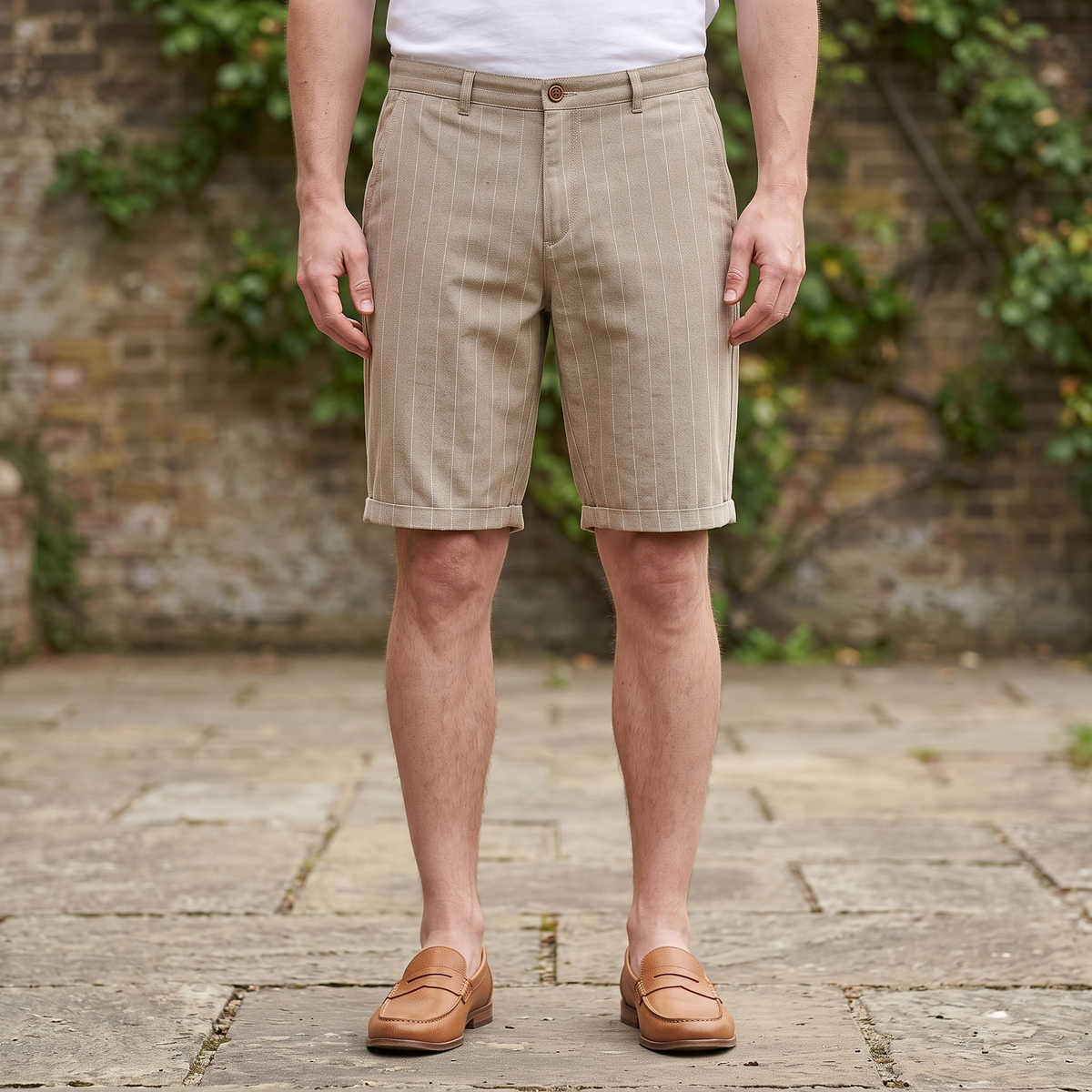 BROMLEY COTTON-LINEN SHORTS