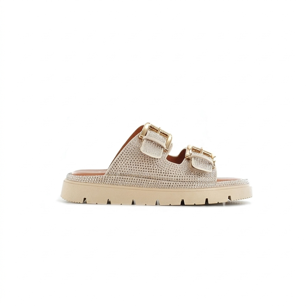 AMERSHAM CUSHIONED BUCKLE SANDALS