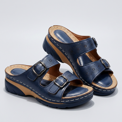 ELEANOR DOUBLE-BUCKLE SUPPORT SANDALS