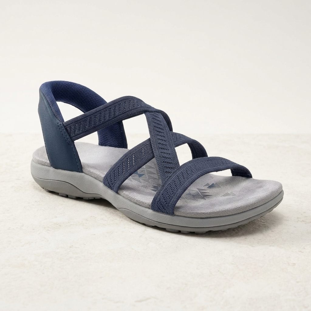AVONELLE KNIT CROSSOVER SANDALS