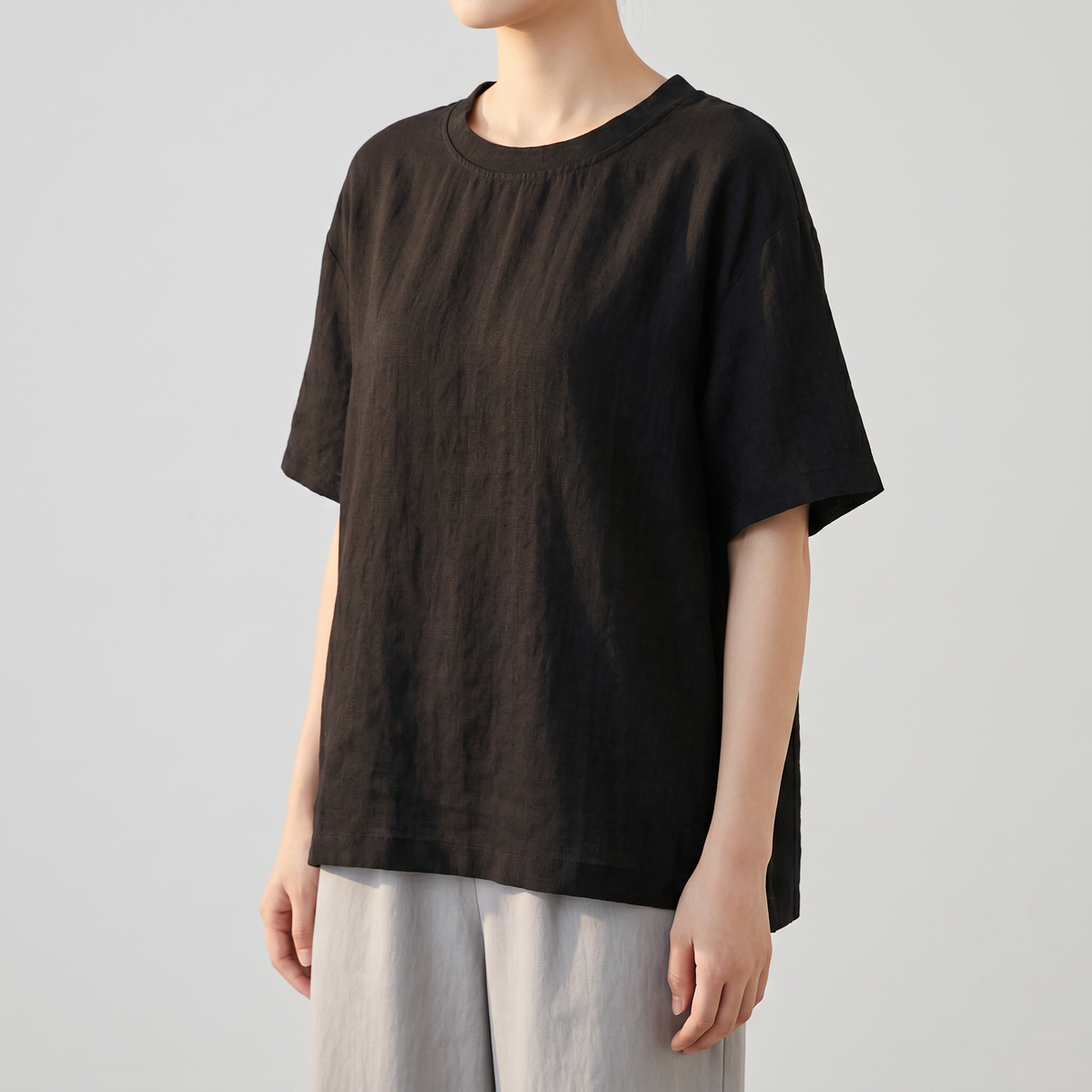 MARGARET RELAXED LINEN TEE