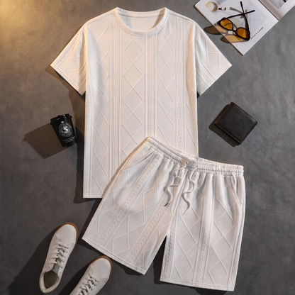 HALDMERE TEXTURED KNIT LOUNGE SET