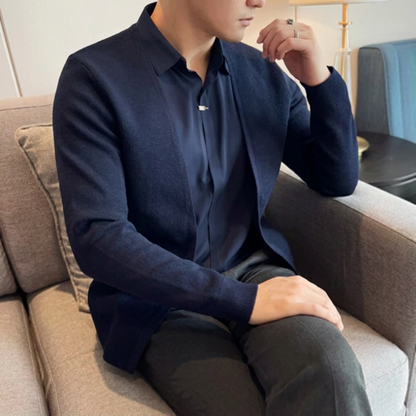 MERRITON LAYERED-COLLAR KNIT JUMPER