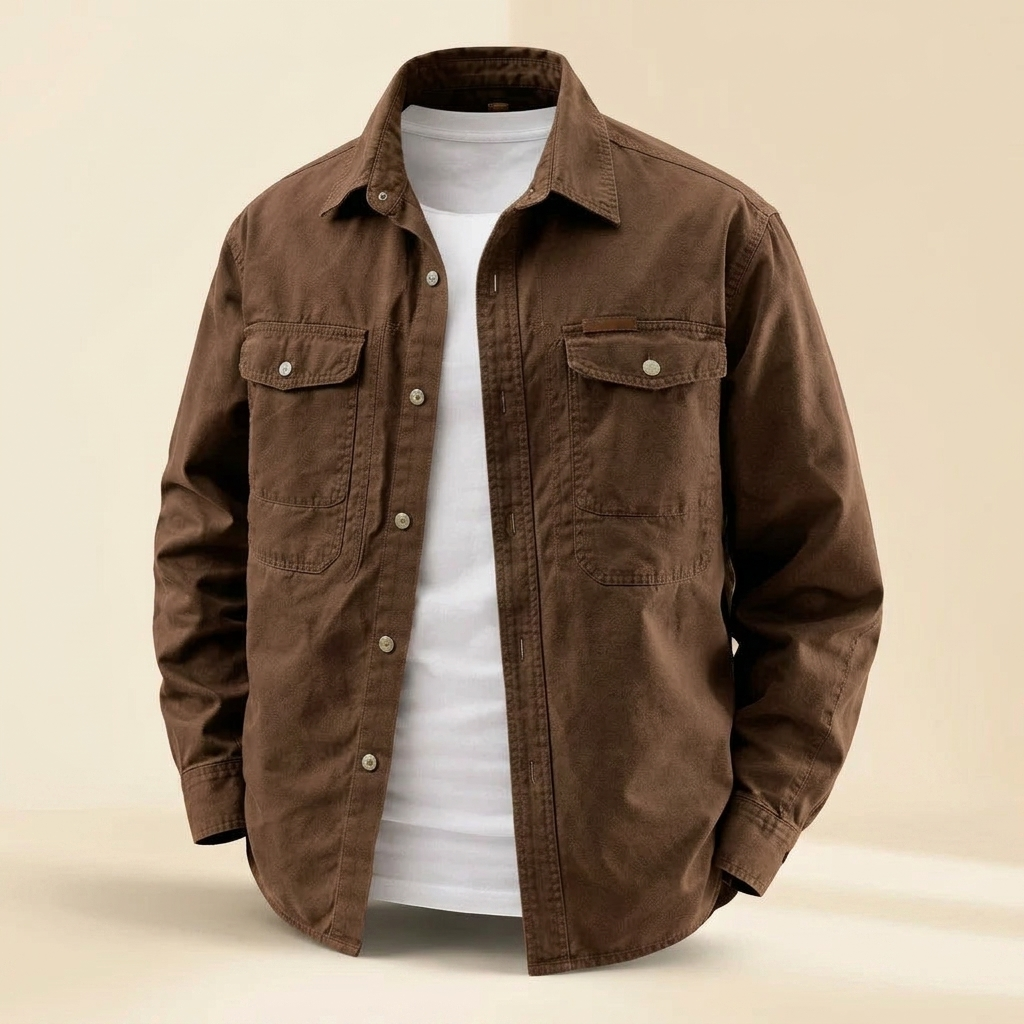 ROTHERFIELD COTTON OVERSHIRT