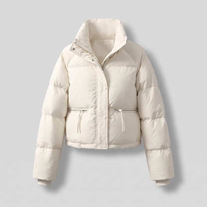DAHLIA CONTRAST-COLLAR WINTER COAT