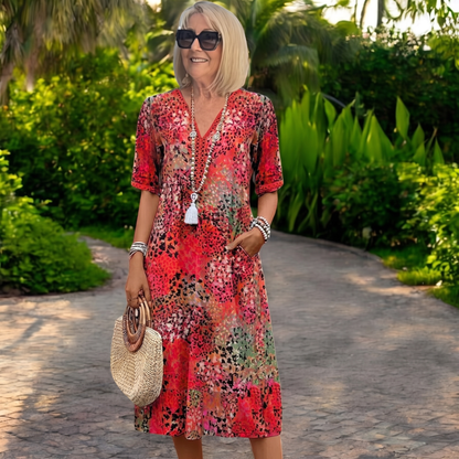 VALESMERE FLOATY MIDI DRESS
