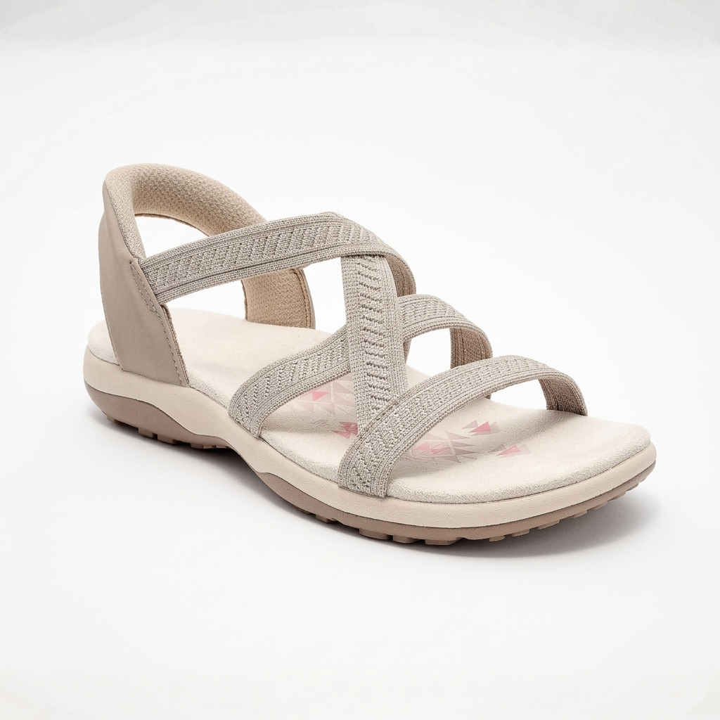 AVONELLE KNIT CROSSOVER SANDALS