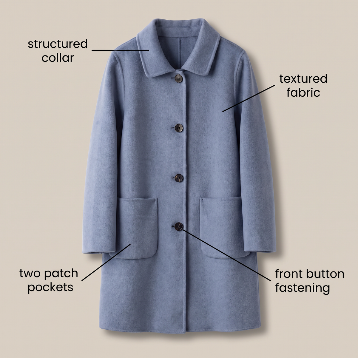 MEREDITH WINTER WOOL COAT