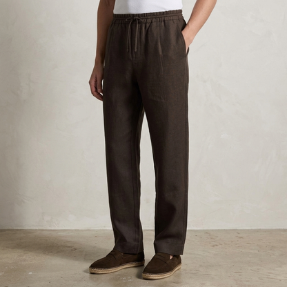 SOMERFORD PURE LINEN DRAWSTRING TROUSERS