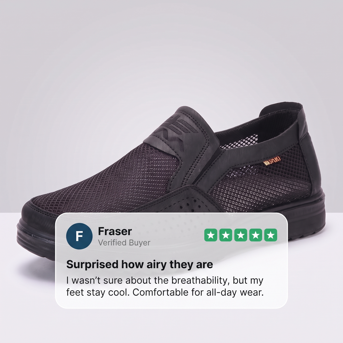 CEDRIC AIR-MESH LOAFERS