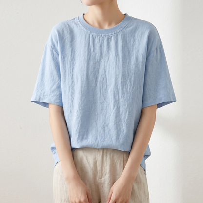 MARGARET RELAXED LINEN TEE