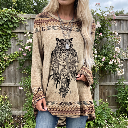 TAWNYBROOK WESTERN ANIMAL PRINT TOP