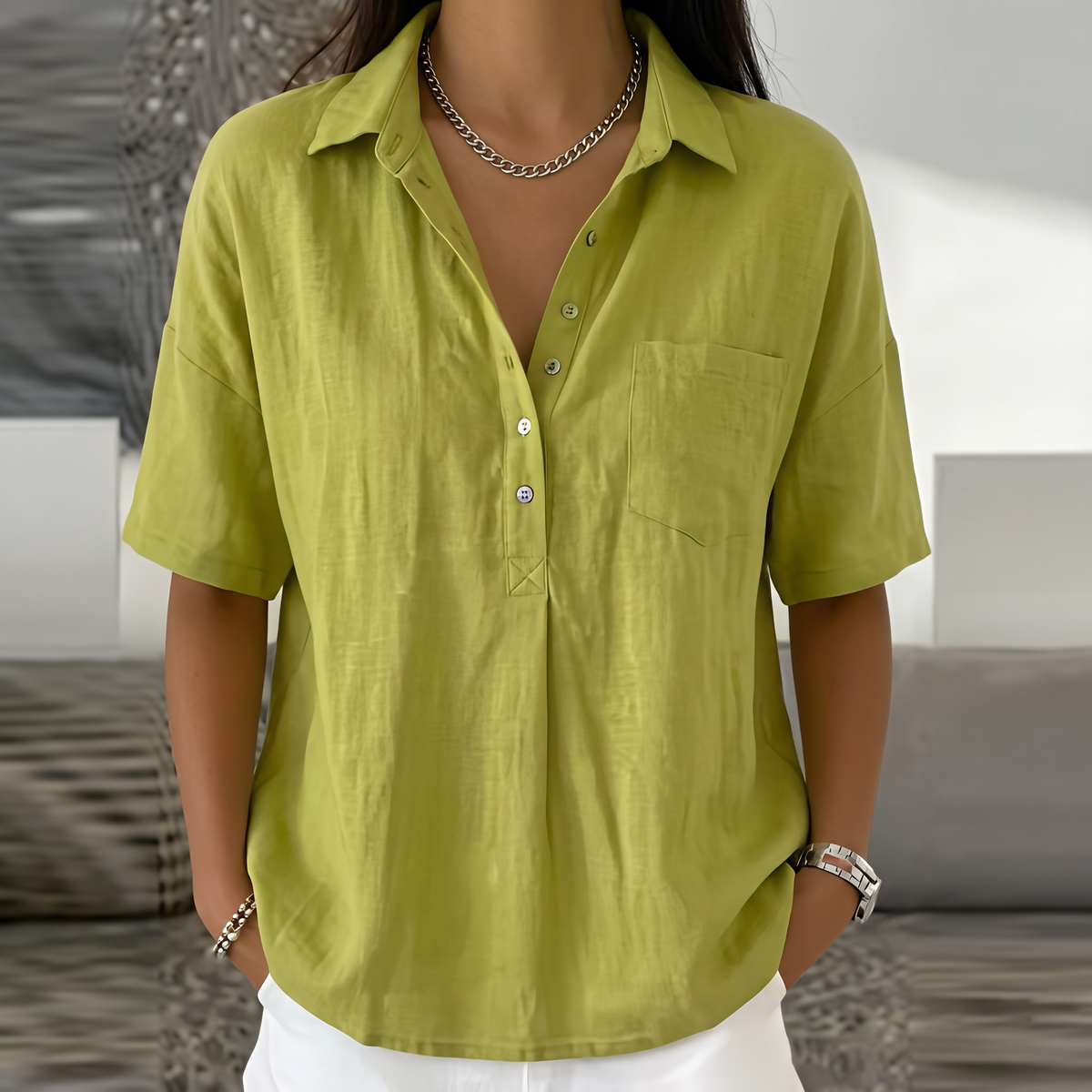 PERRINBY RELAXED SUMMER BLOUSE