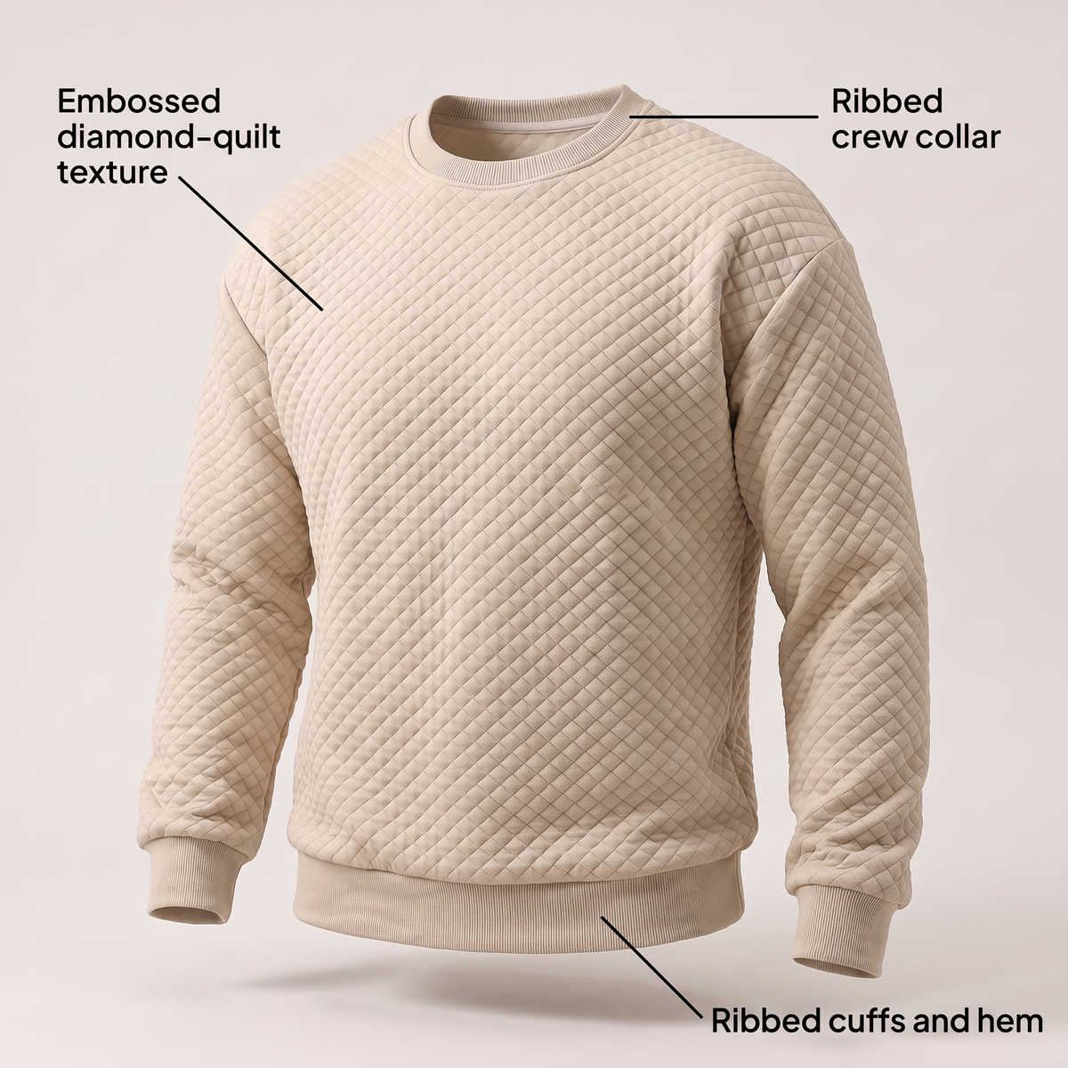 CEDRIC MODERN SQUARE-NECK JUMPER