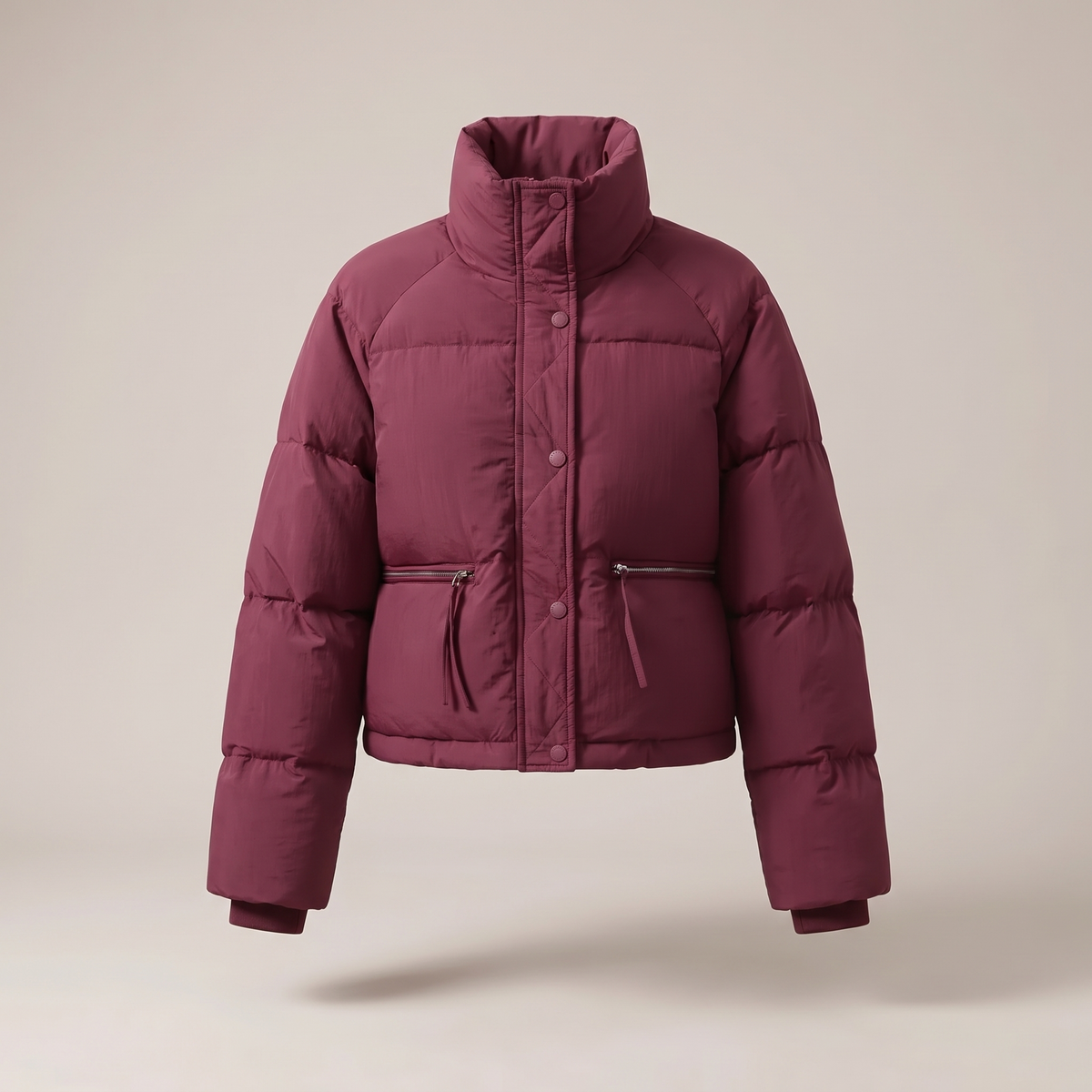 DAHLIA CONTRAST-COLLAR WINTER COAT