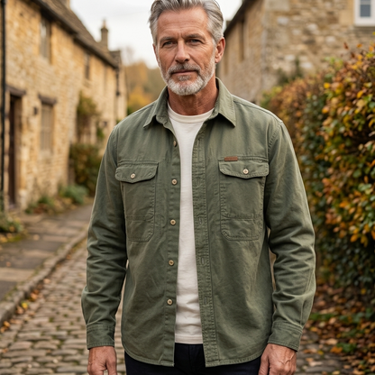 ROTHERFIELD COTTON OVERSHIRT