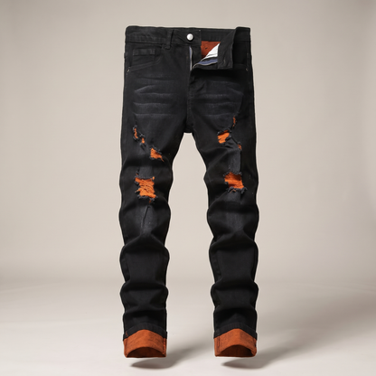BECKETT FLEX DISTRESSED JEANS