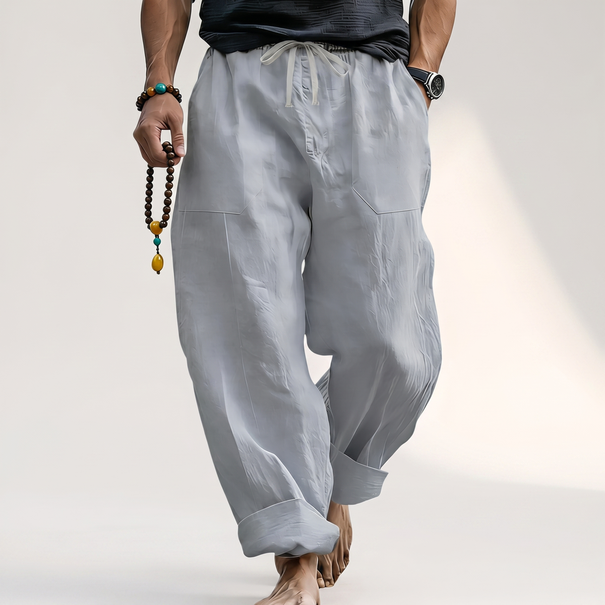 COTSBOURNE RELAXED LINEN TROUSERS