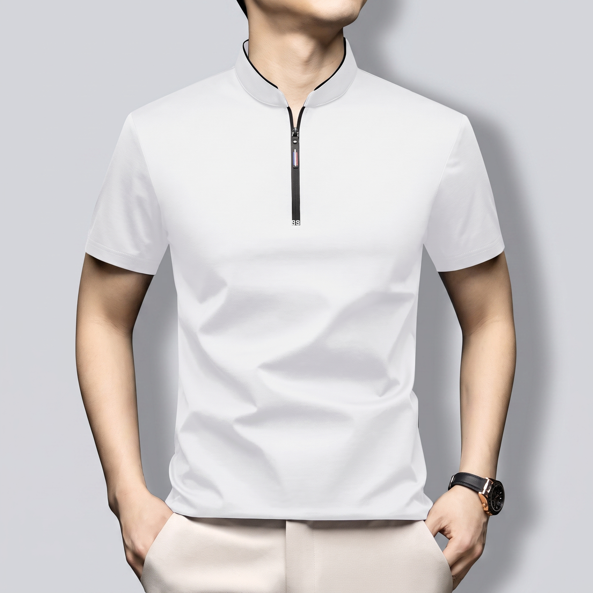 MONTAGUE PREMIUM HALF-ZIP POLO