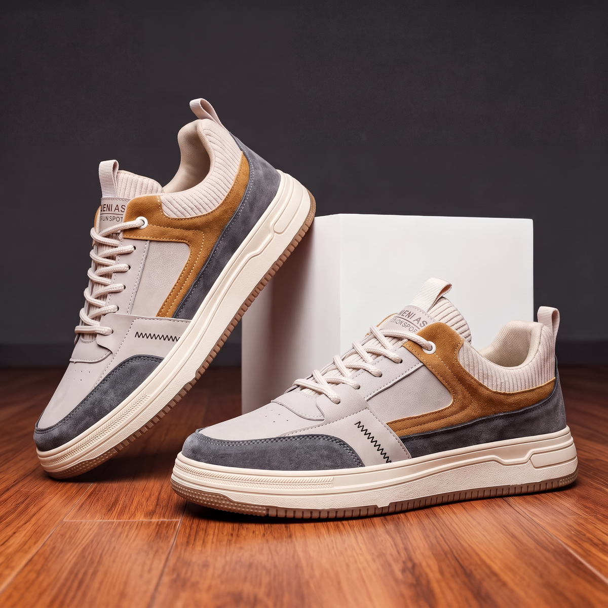 KINROSS PANELLED SUEDE TRAINERS
