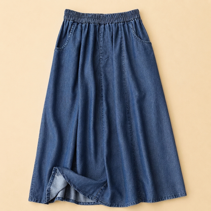 BRAYSTONE A-LINE DENIM SKIRT