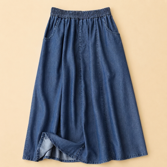 BRAYSTONE A-LINE DENIM SKIRT